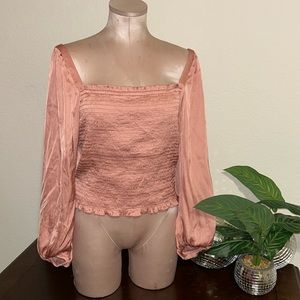 J crew square neckline almost corset like vibe or princess top feels like satin